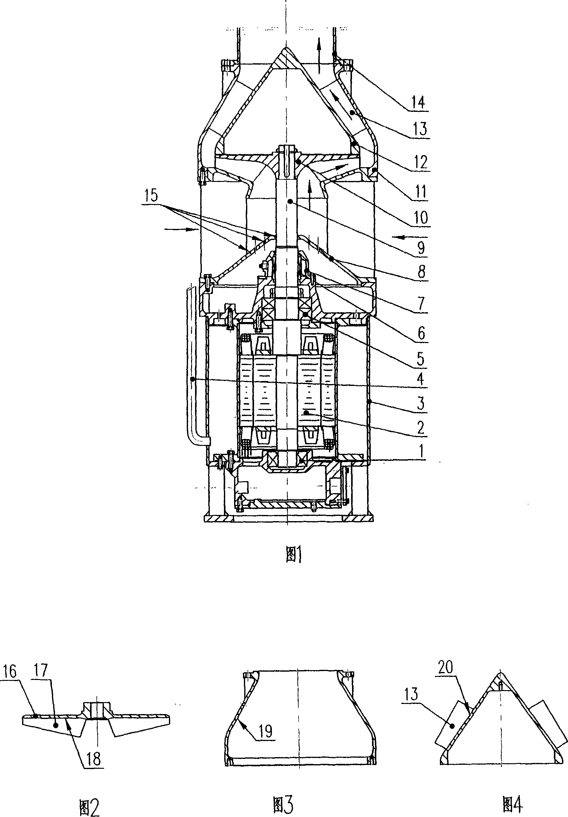 Underground brine collection and transport dedicated pump and its production method