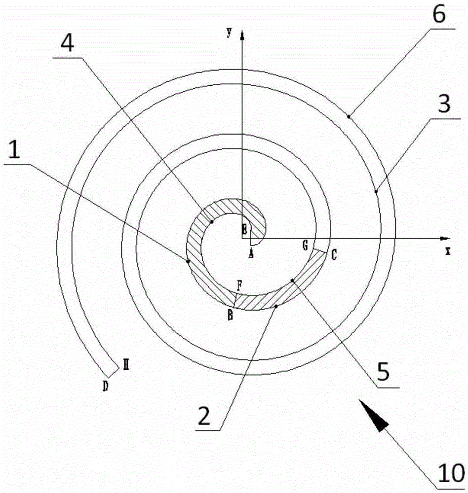 Scroll wrap molded line, scroll plate structure and scroll compressor