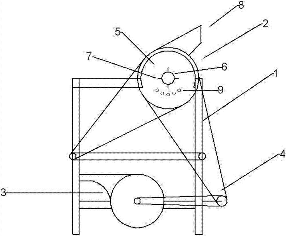 Automatic chestnut shelling machine