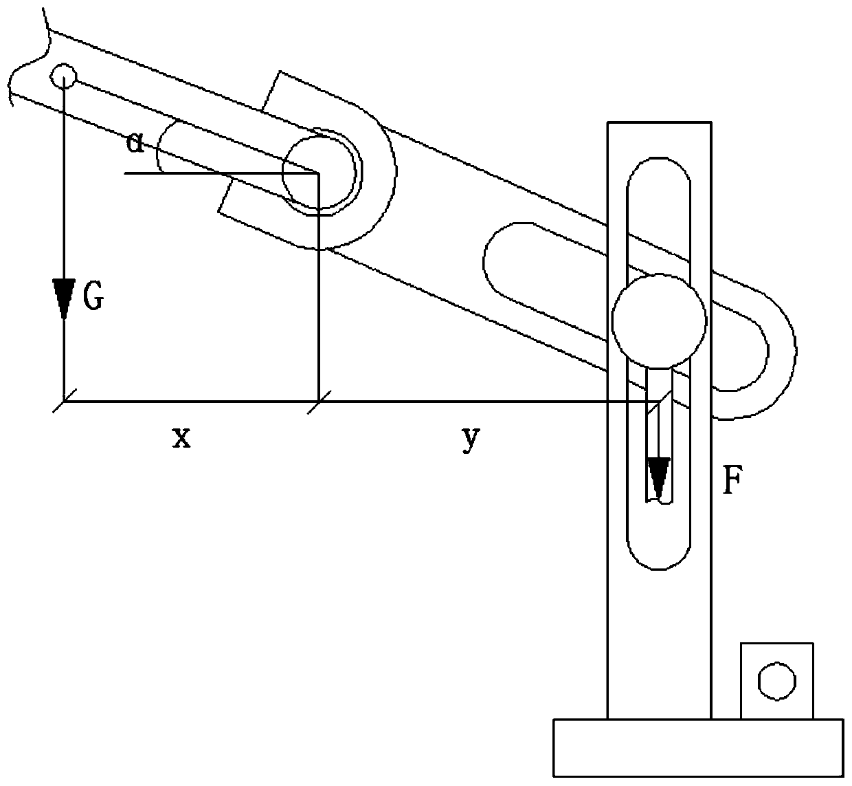 Intelligent barrier gate moment balance weight mechanism