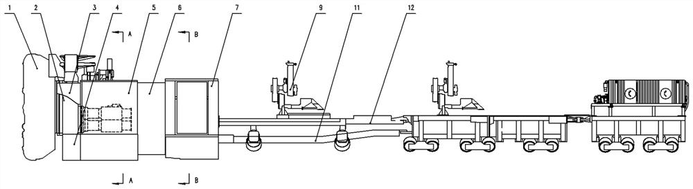 Open-shield dual-mode small-turning-radius TBM (Tunnel Boring Machine)