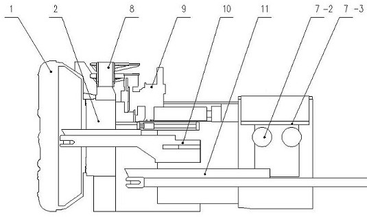 Open-shield dual-mode small-turning-radius TBM (Tunnel Boring Machine)