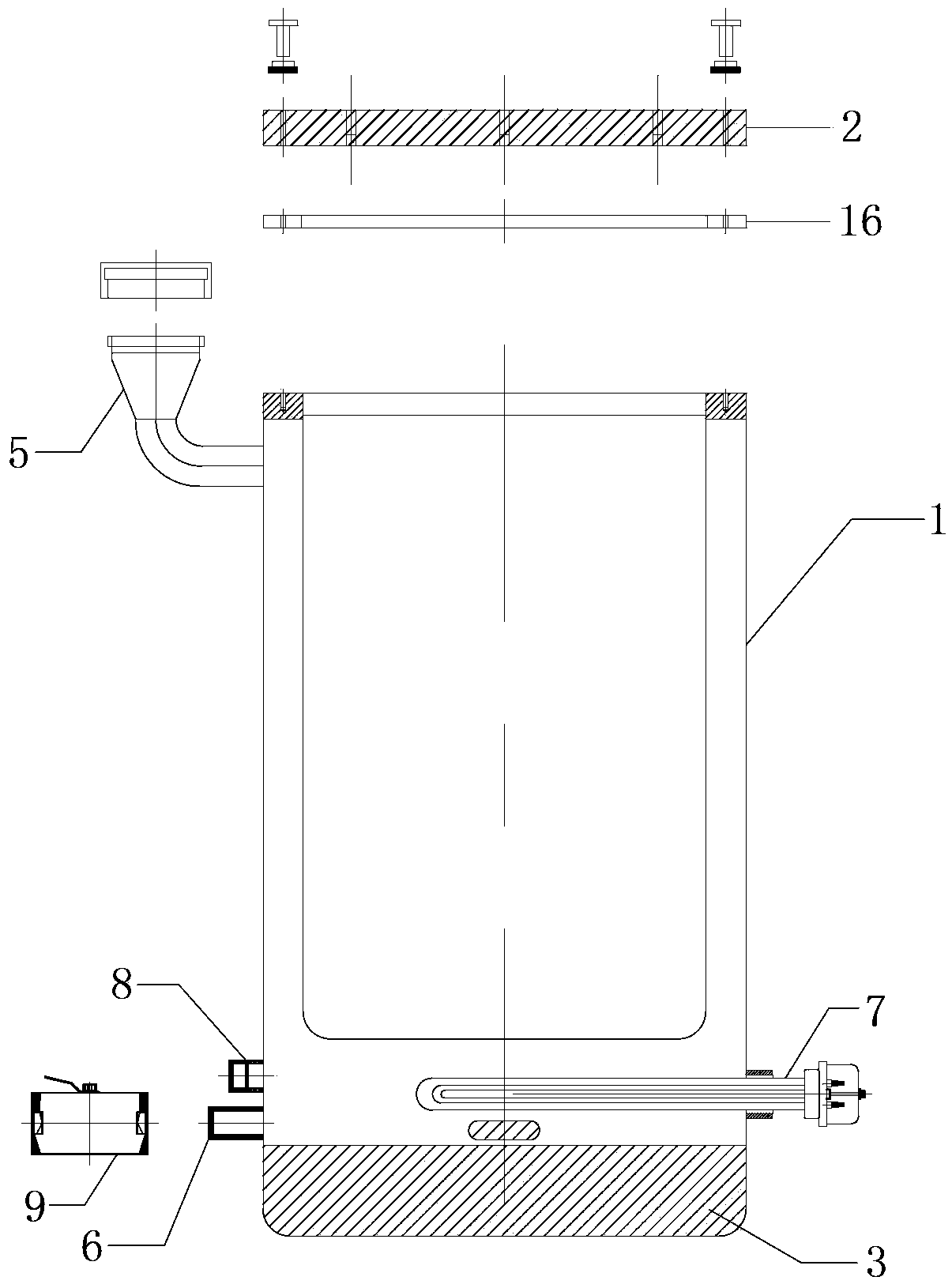 Multi-field coupled in-vitro cell experimental device and method