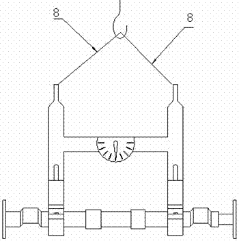 A hoisting device and hoisting method with angle display