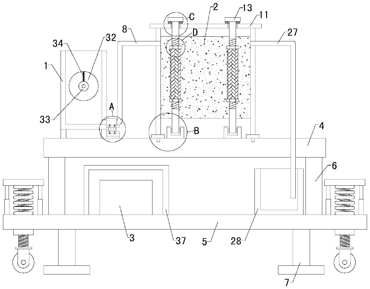 Intelligently-controlled electrodialysis treatment apparatus for electroplating wastewater