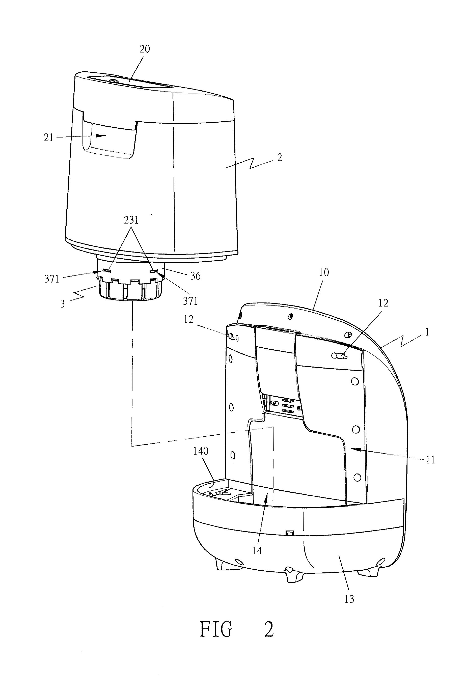 Float switch of a humidifier