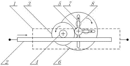 Gear rack type inertial container with variable inertial coefficient