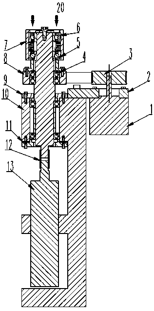 Dynamic characteristic test device of paired bearing differential cage