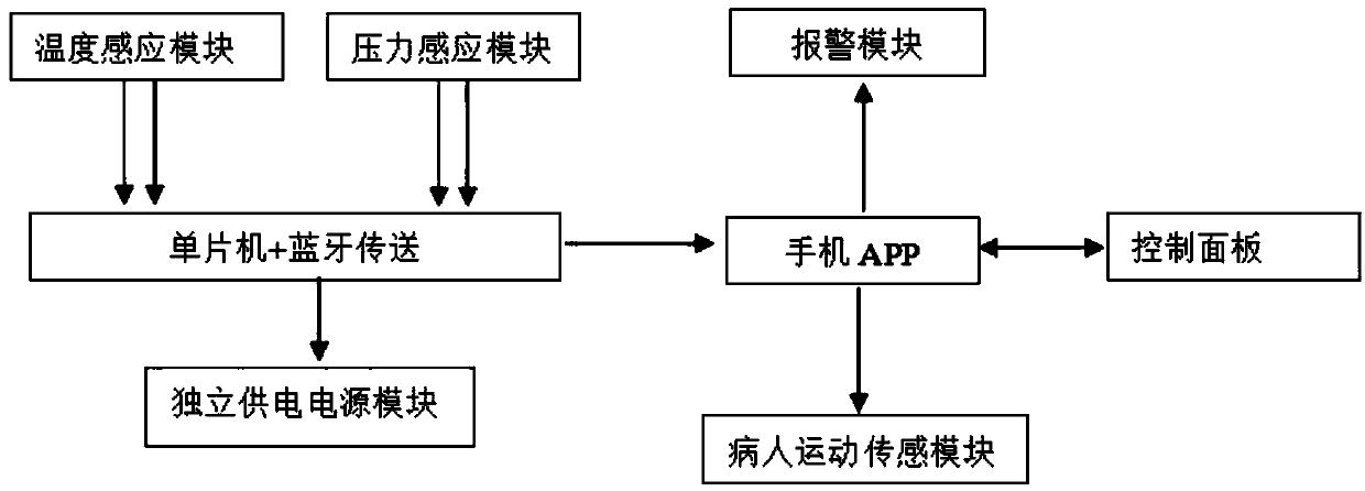 Domestic prevention and alarm system for pressure sores