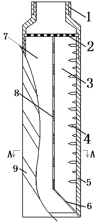 Reverse circulation sand washing device