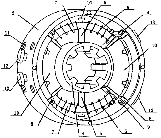 Variable hydraulic damping torsion vibration reduction device