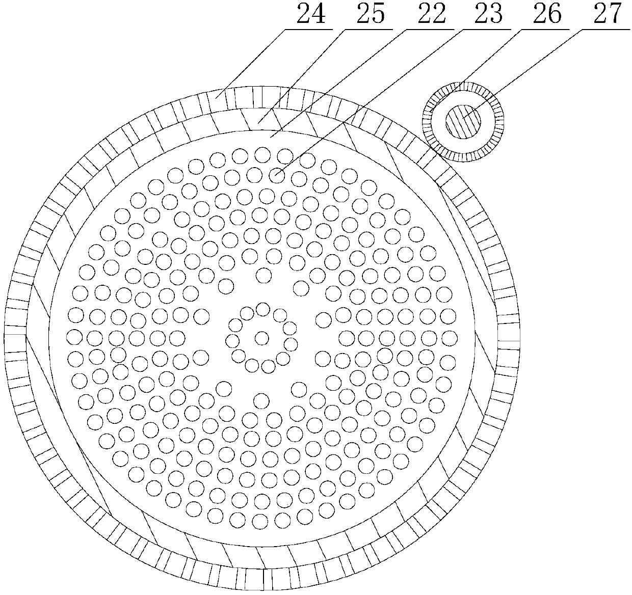 Implementation method of reinforcement cage forming device for pile hole foundation