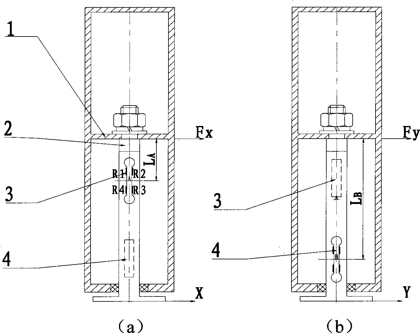 Force sensor and air measurement method thereof