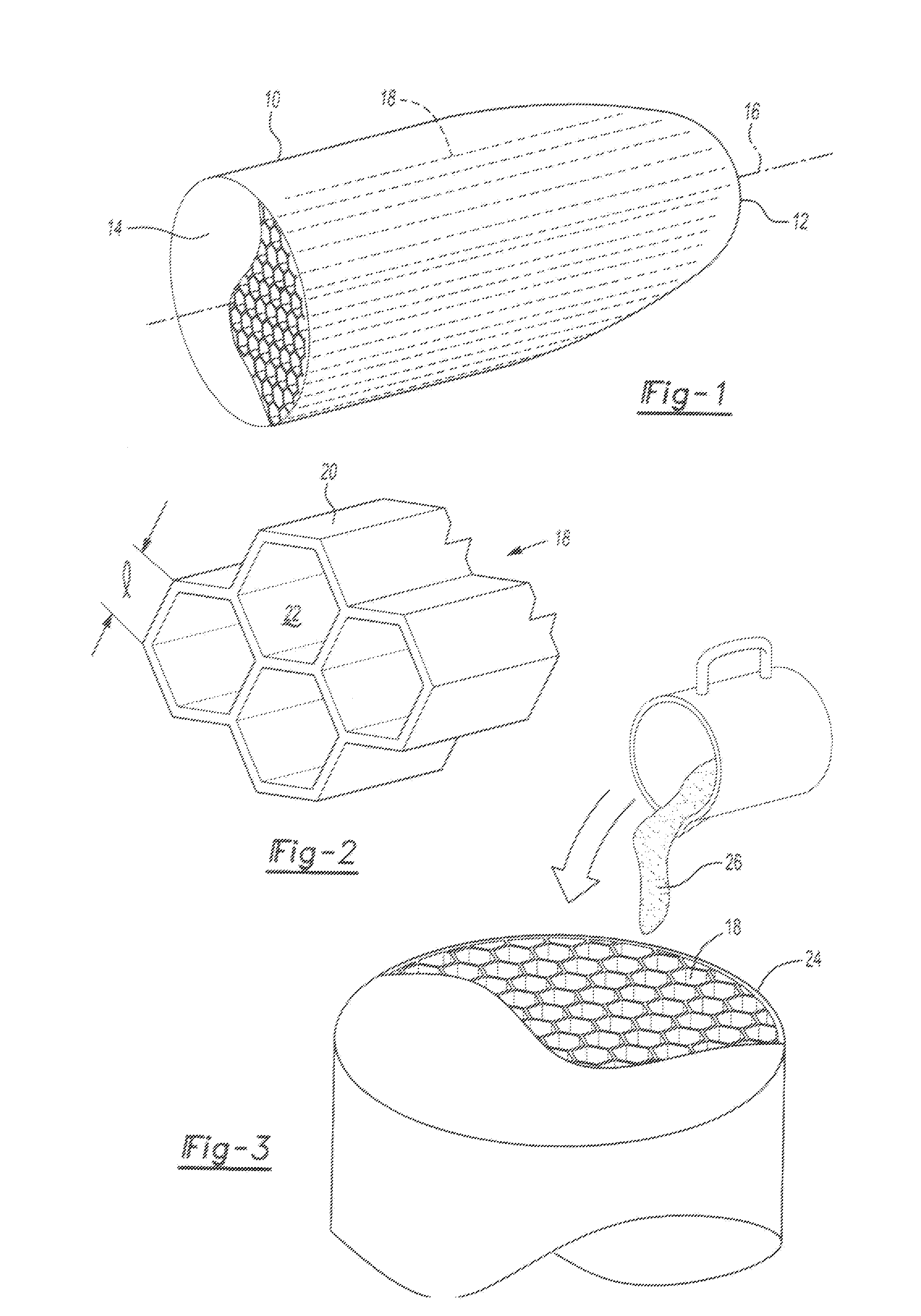 Internal reinforcement and confinement structure for warheads