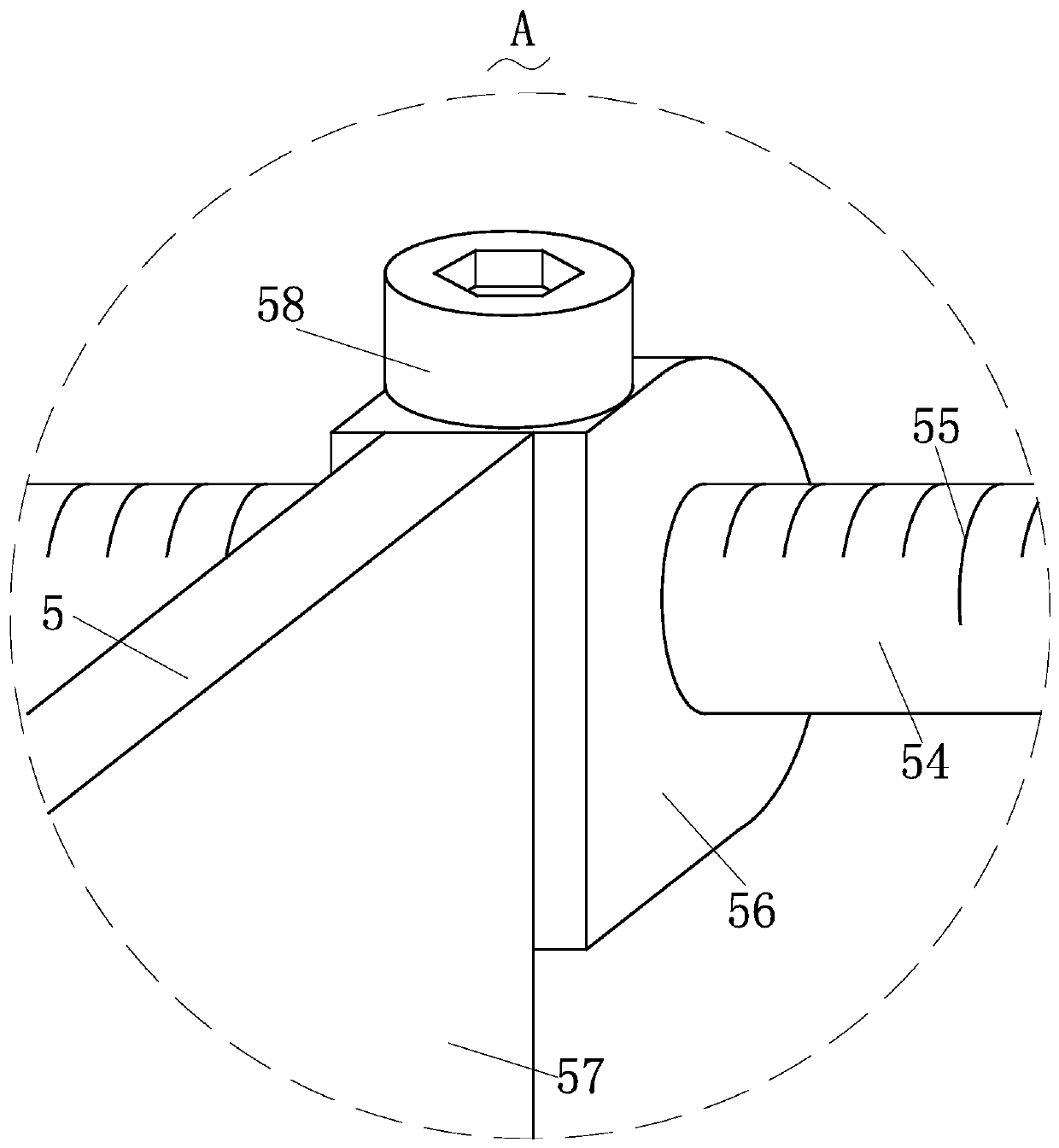 Cutting machine supporting device capable of collecting chips