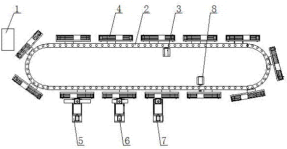 Stirrup die for automatic forming equipment for steel bar bending hoops