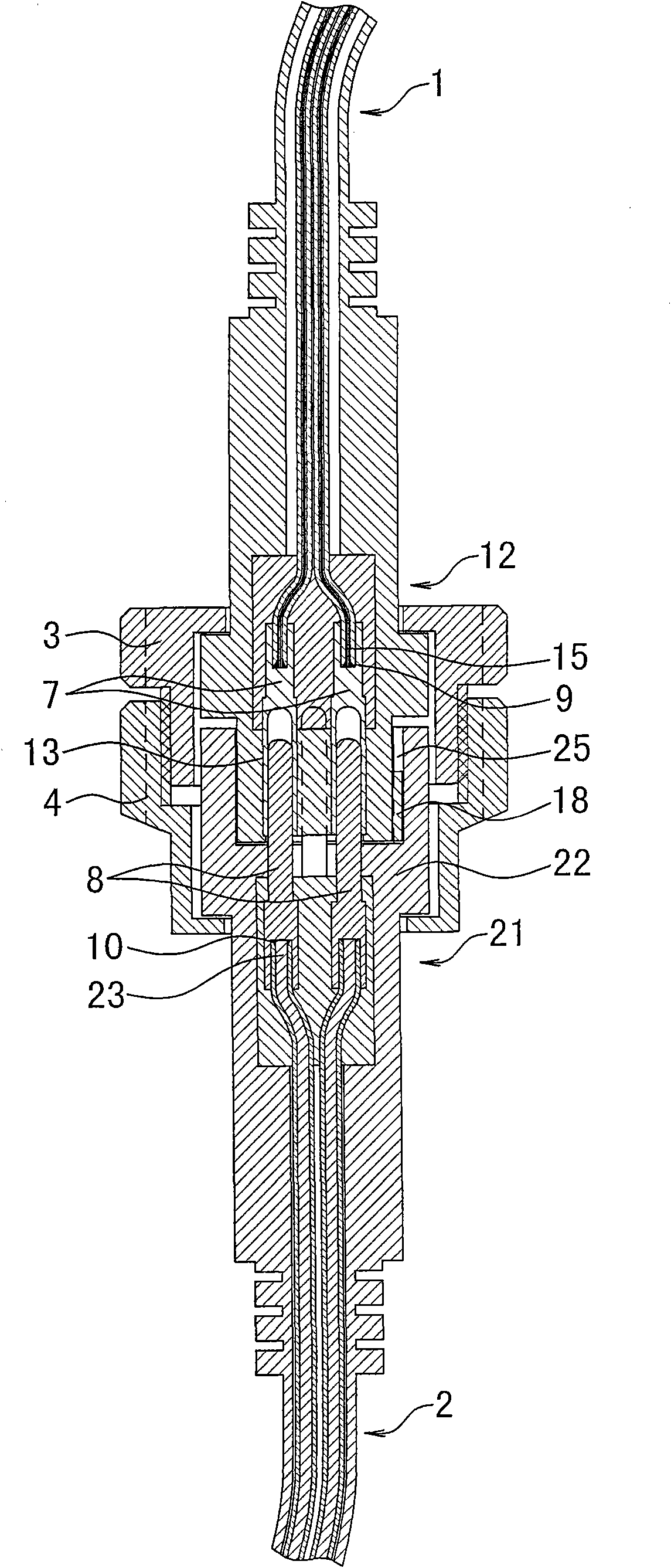 Wire-connecting mechanism for soft and hard cables of water pump