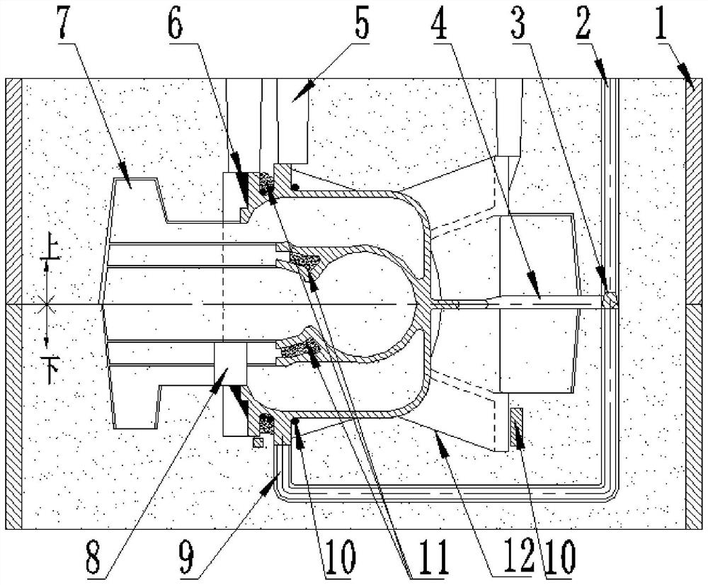 Manufacturing method of super duplex stainless steel single-stage double-suction centrifugal pump case