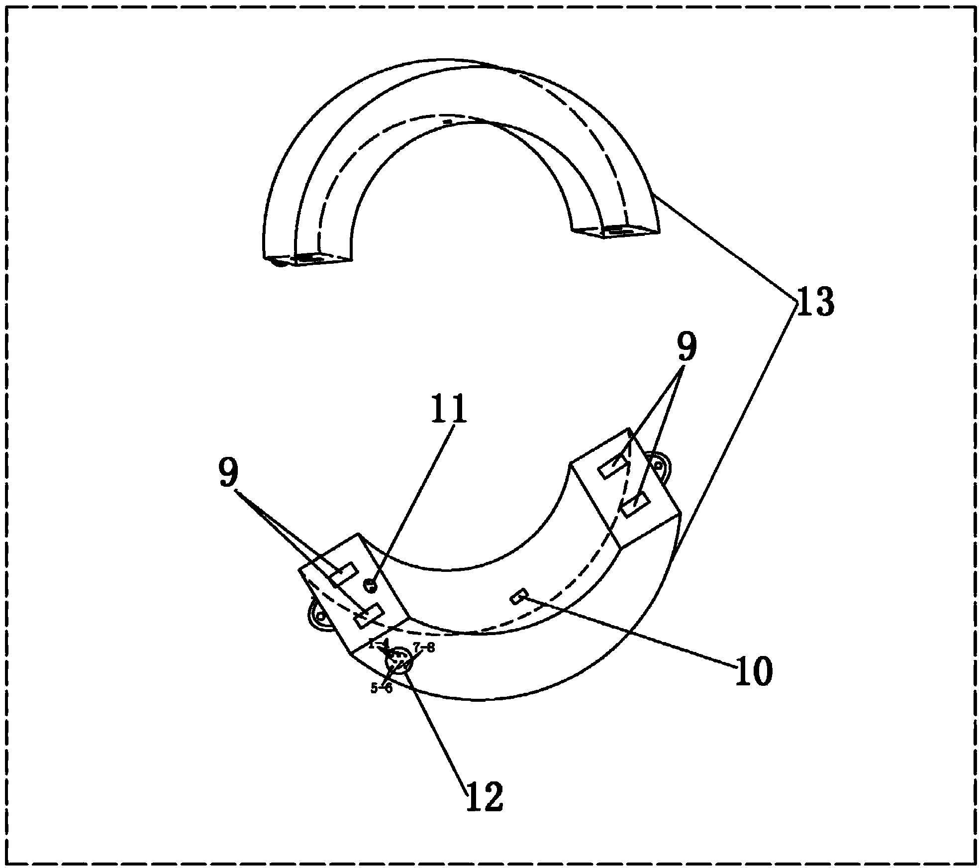 Integrated monitoring system and monitoring method for high-voltage cable