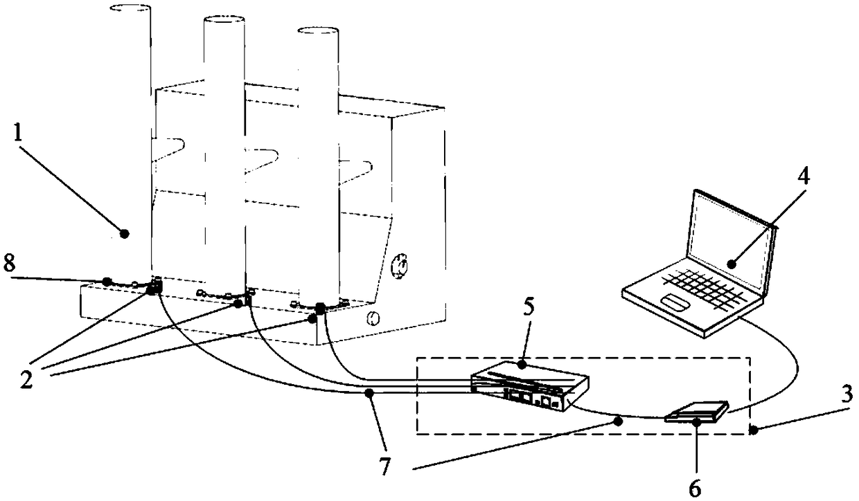 Loosening detection device and method for fastening bolt of high voltage breaker