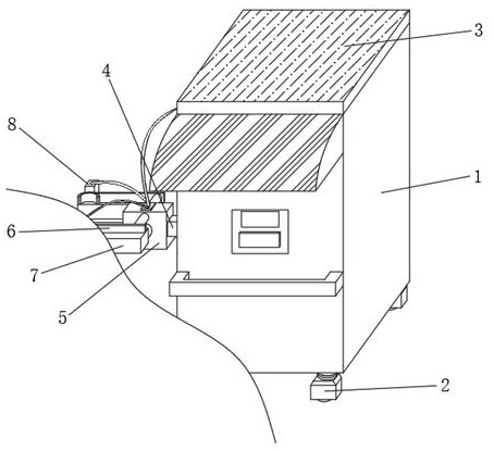 Green and environment-friendly transplanting device for preventing sapling from withering