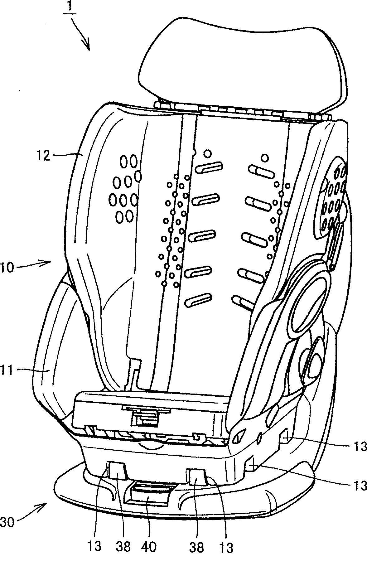 Detachable child safety seat