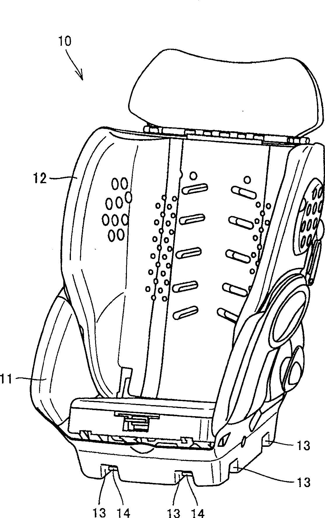 Detachable child safety seat