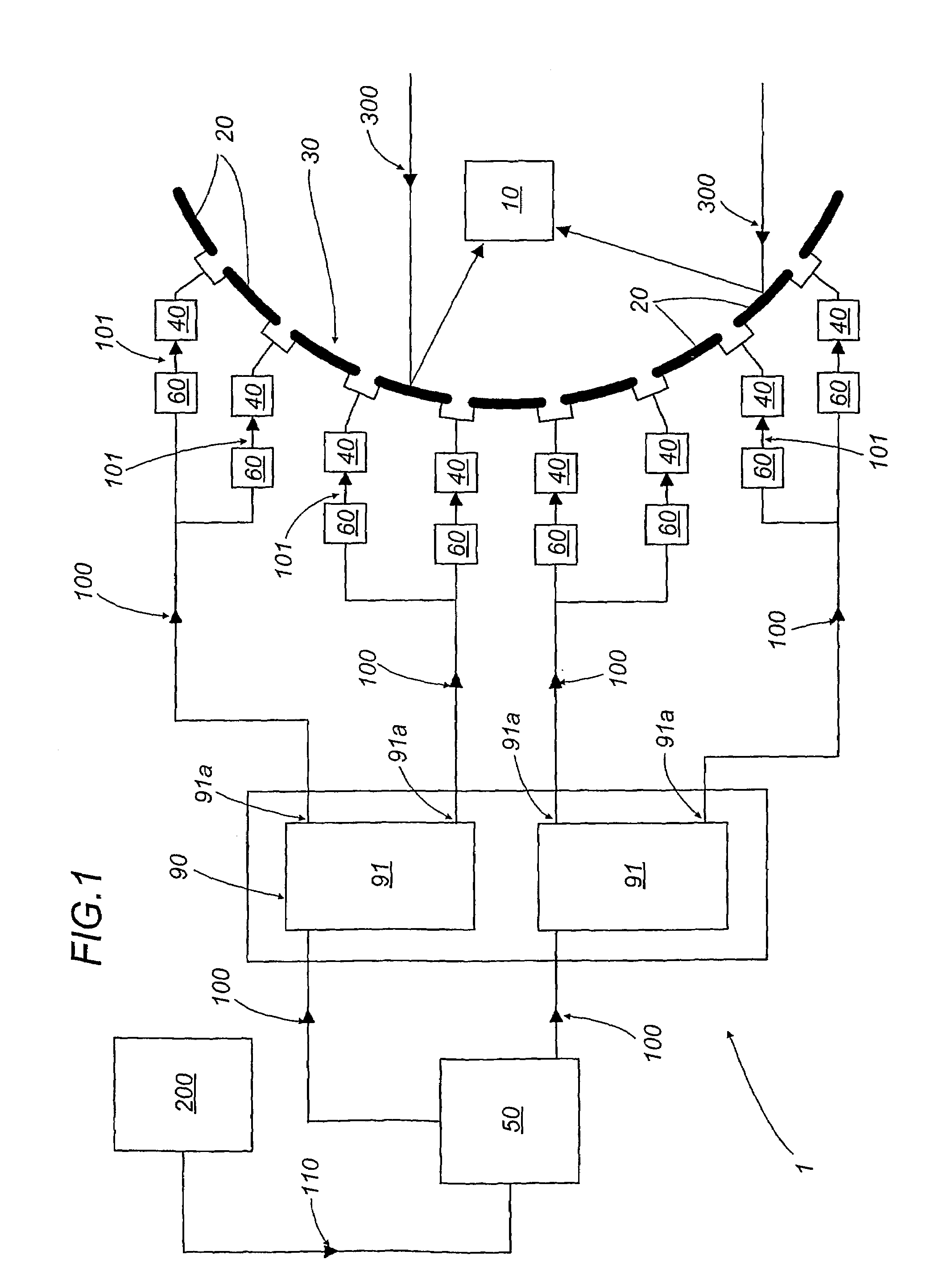 Apparatus for detecting electromagnetic radiation, in particular for radio astronomic applications