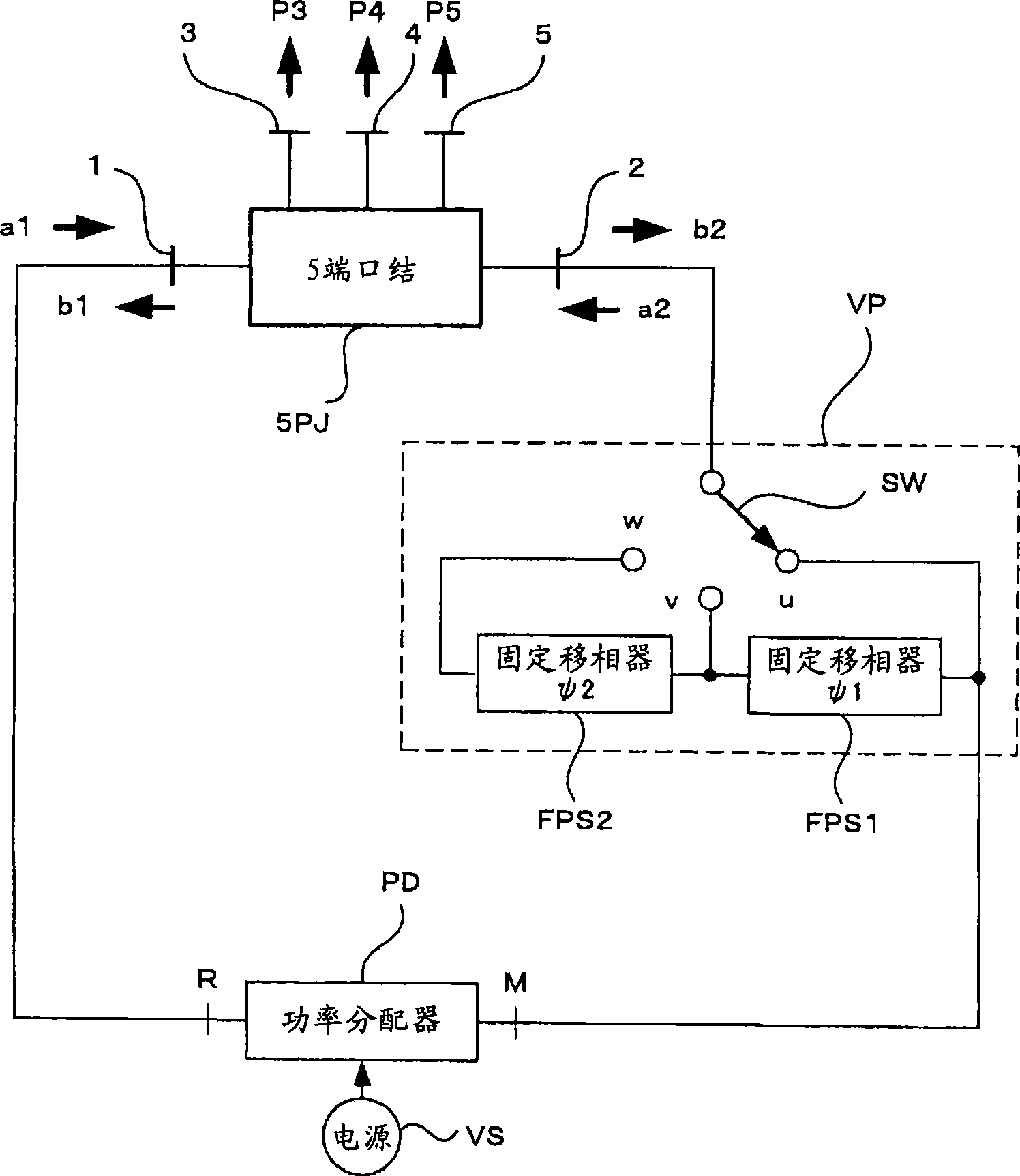 System parameter of linearity multi-port, detection method and device for vector network analyzer