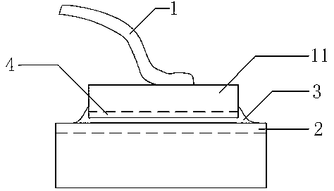 Manufacturing method of high-power field-effect transistor aluminum-gold bonding transition sheet