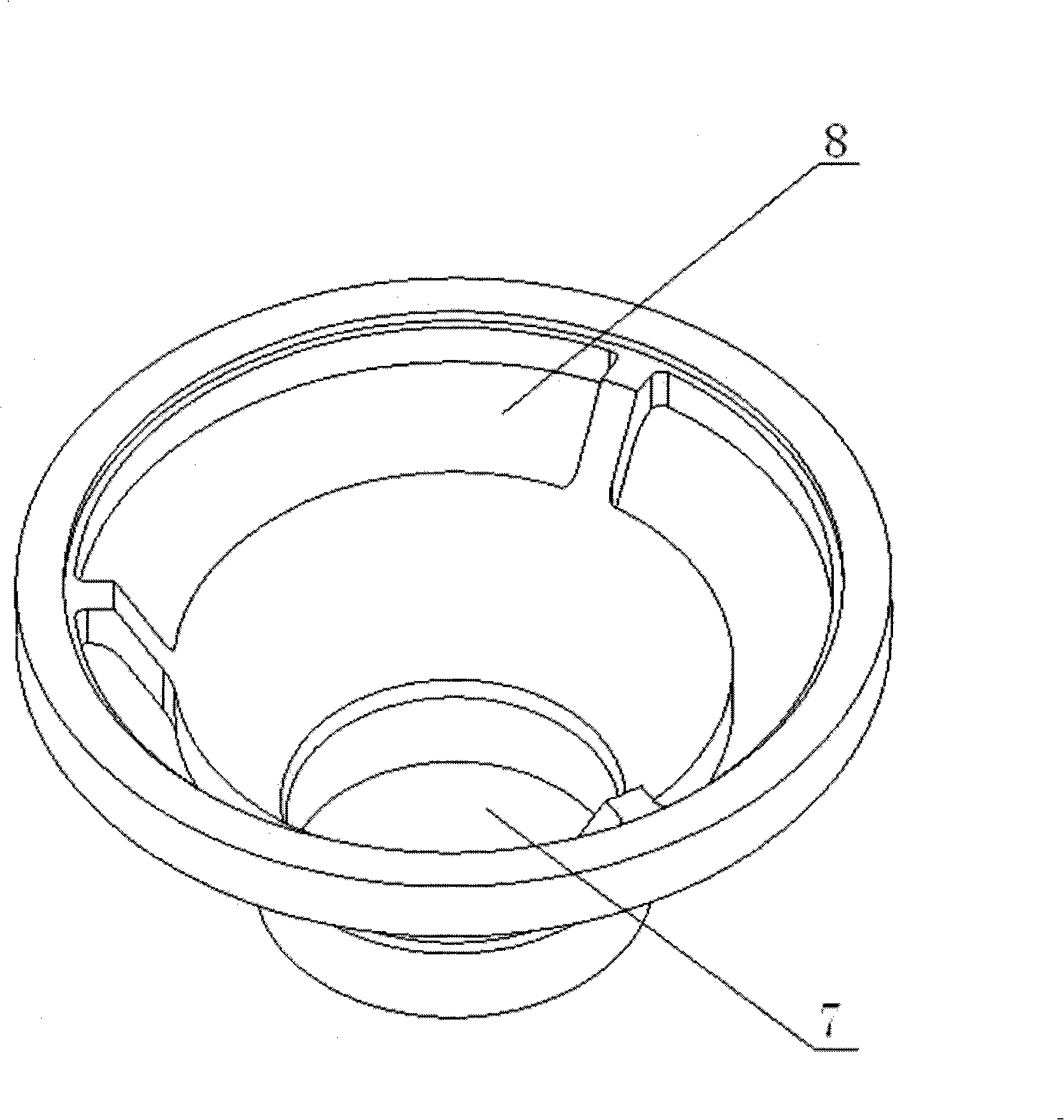 Mounting duct for sodium-cooled fast reactor inner sodium liquid level meter