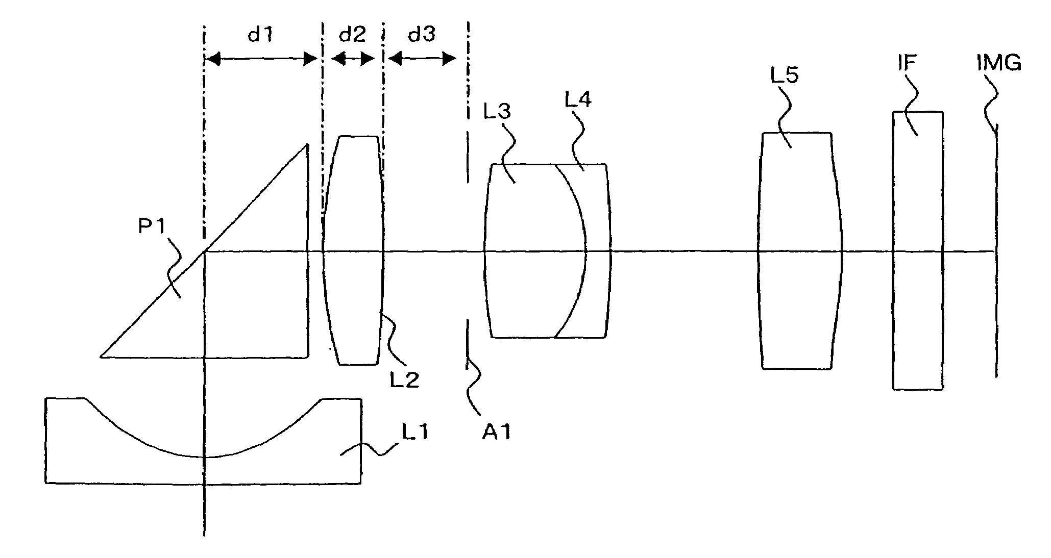 Wide angle lens system and camera