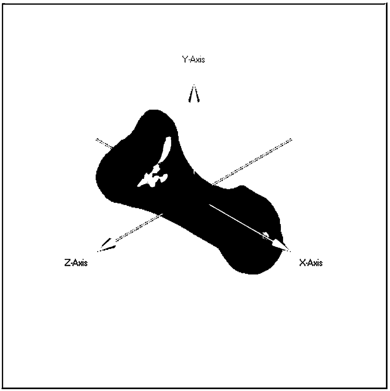 A reconstruction method of incomplete foot fossil