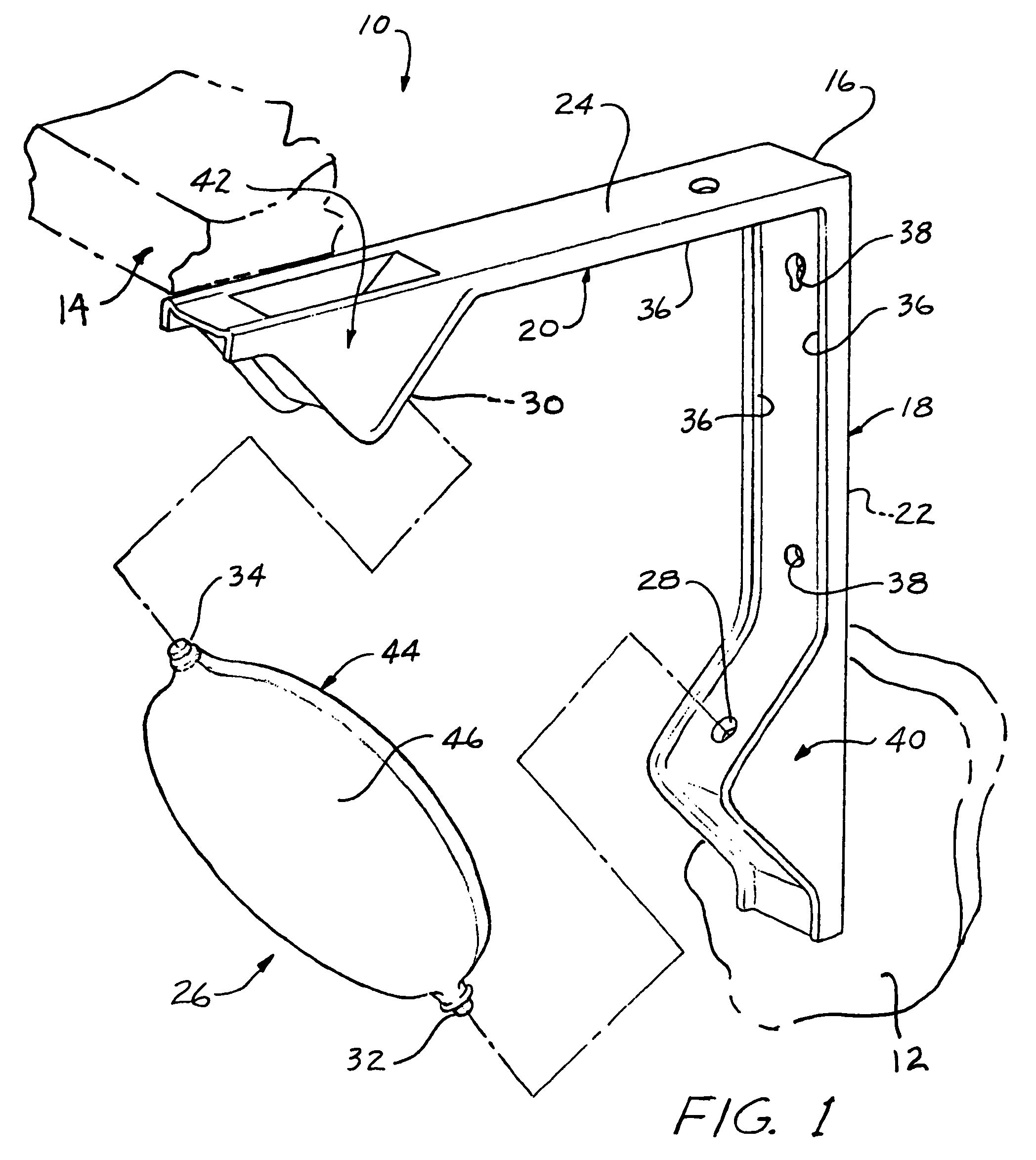 Bracket with interchangeable ornamental cross brace