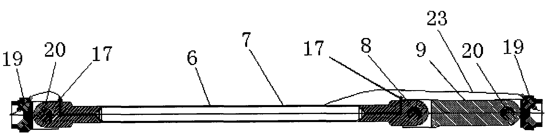 Fatigue experiment device for deepwater stand pipe