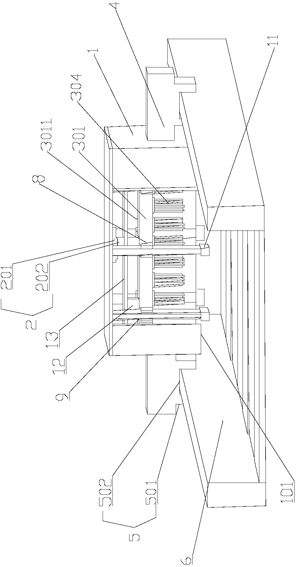 Snow removal and dust removal device for solar cell panel and snow removal and dust removal method