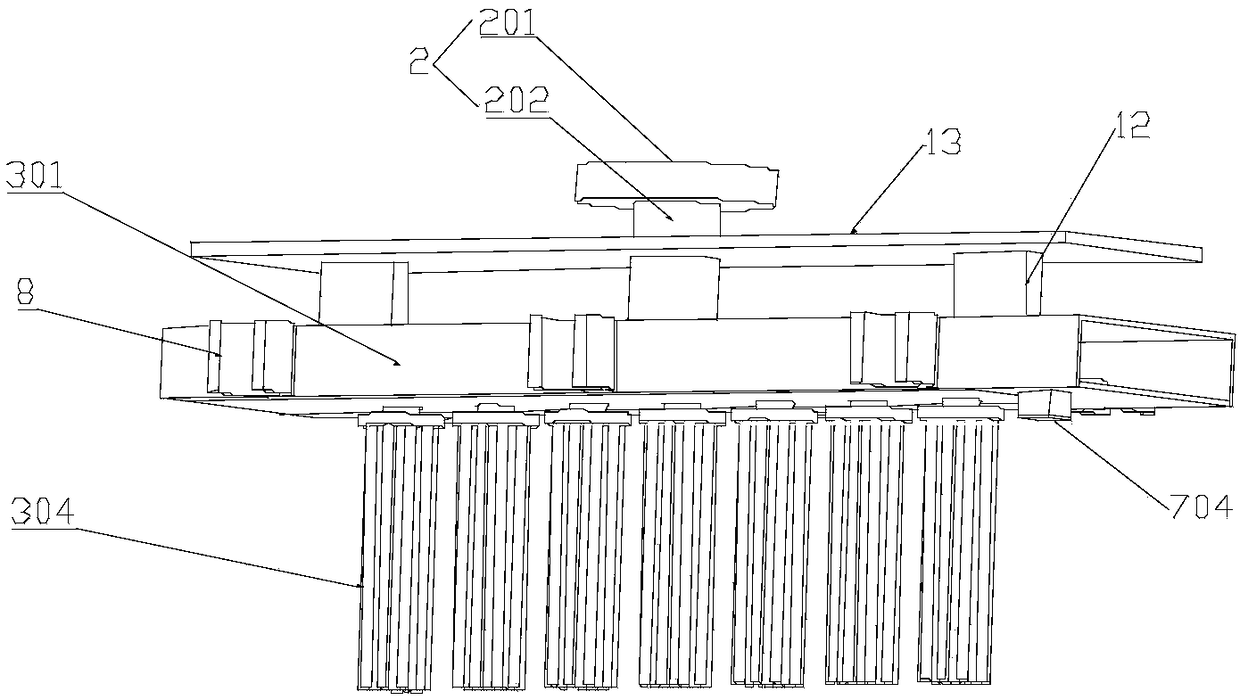 Snow removal and dust removal device for solar cell panel and snow removal and dust removal method