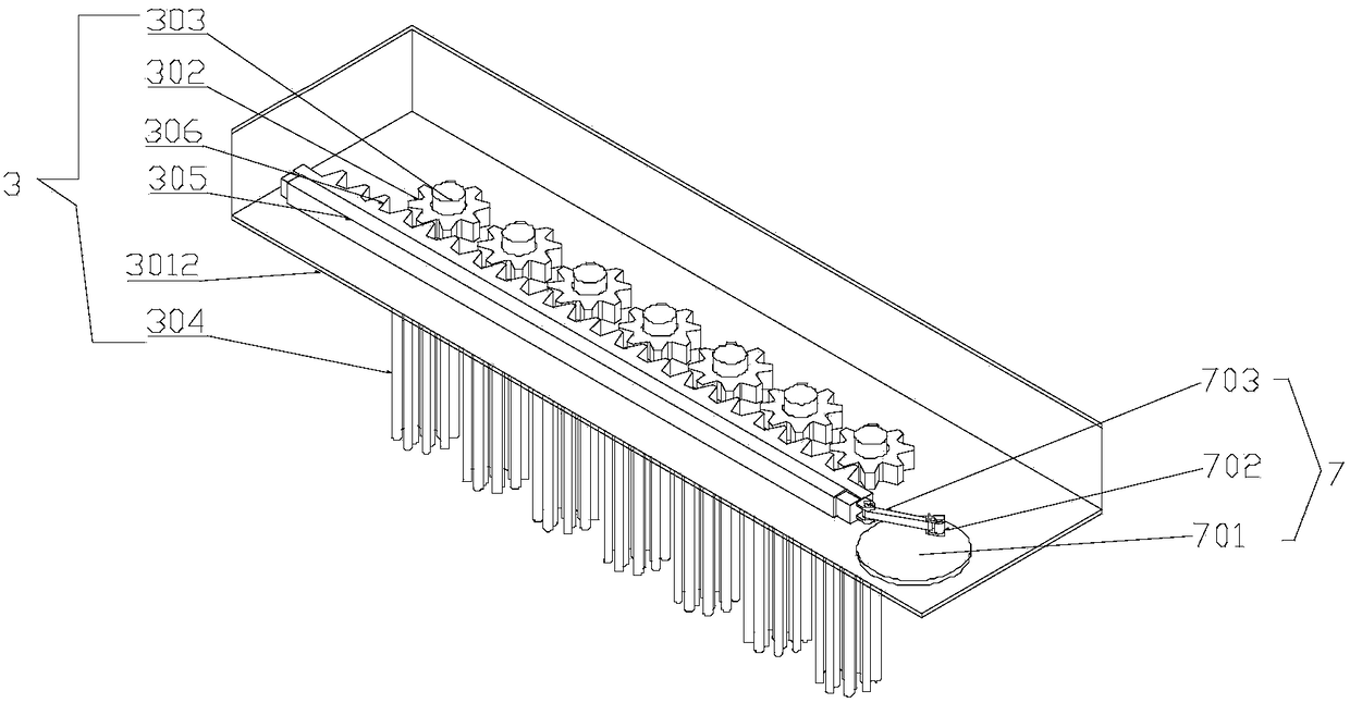 Snow removal and dust removal device for solar cell panel and snow removal and dust removal method