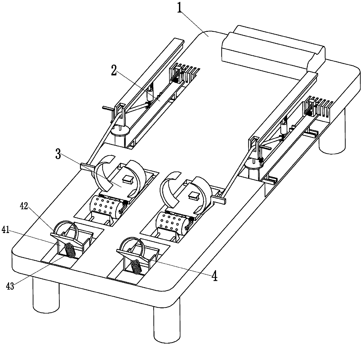 Supine leg lifting type postpartum lower abdomen muscle rehabilitation training device