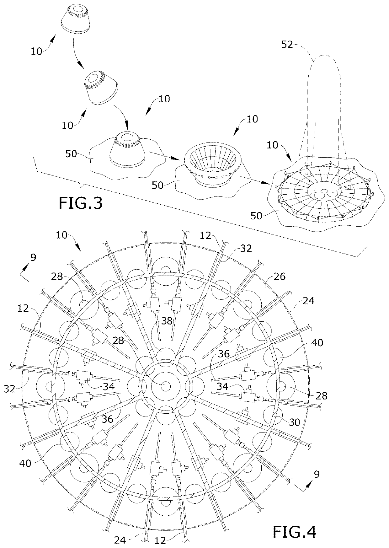 Autonomous mobile mechanically deployed spaceport to provide a self-leveling stable landing pad for lunar and martian descending and ascending spacecraft