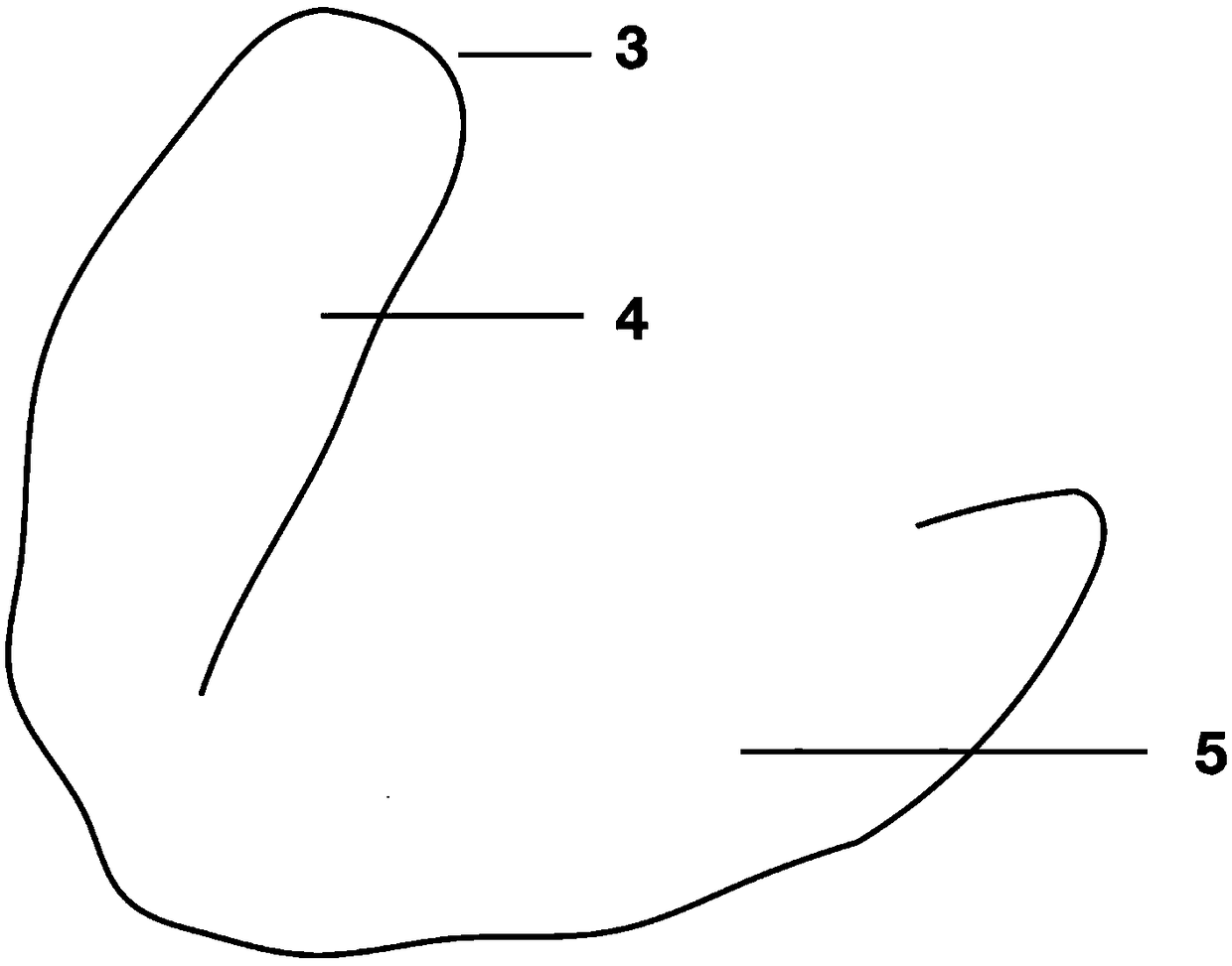 Oral upper and lower jaw position relation determining device and application thereof