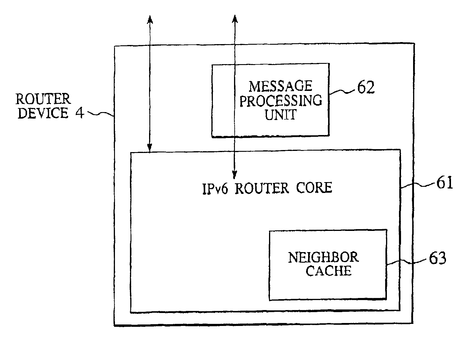 Packet transfer scheme using mobile terminal and router for preventing attacks using global address