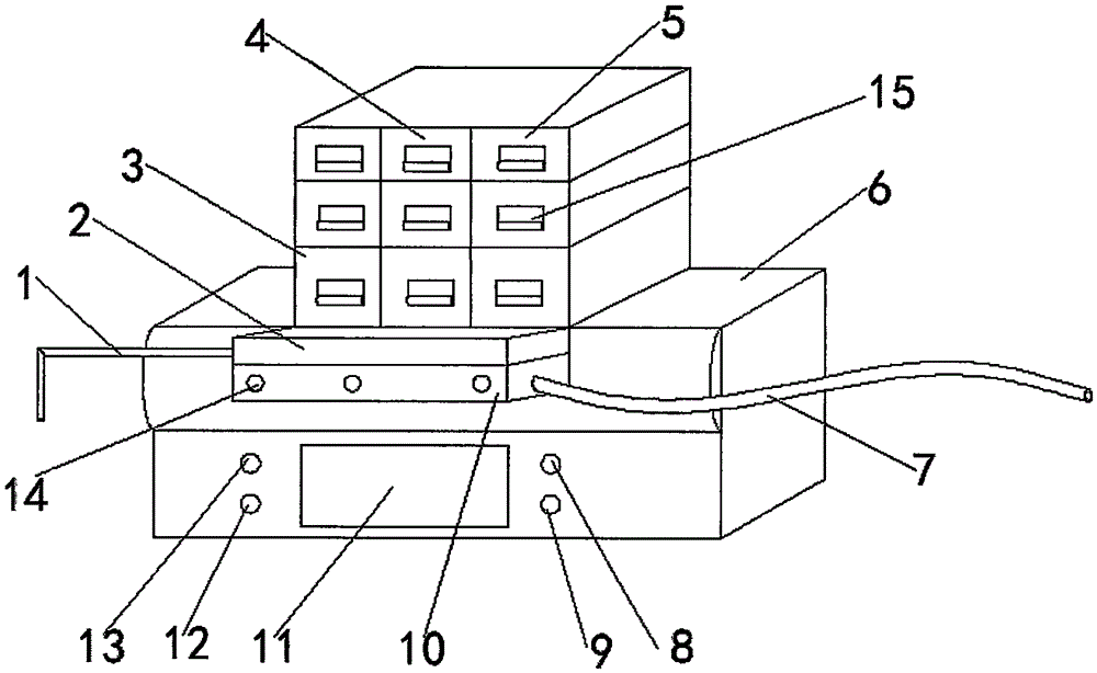 Internal medicine medication care device