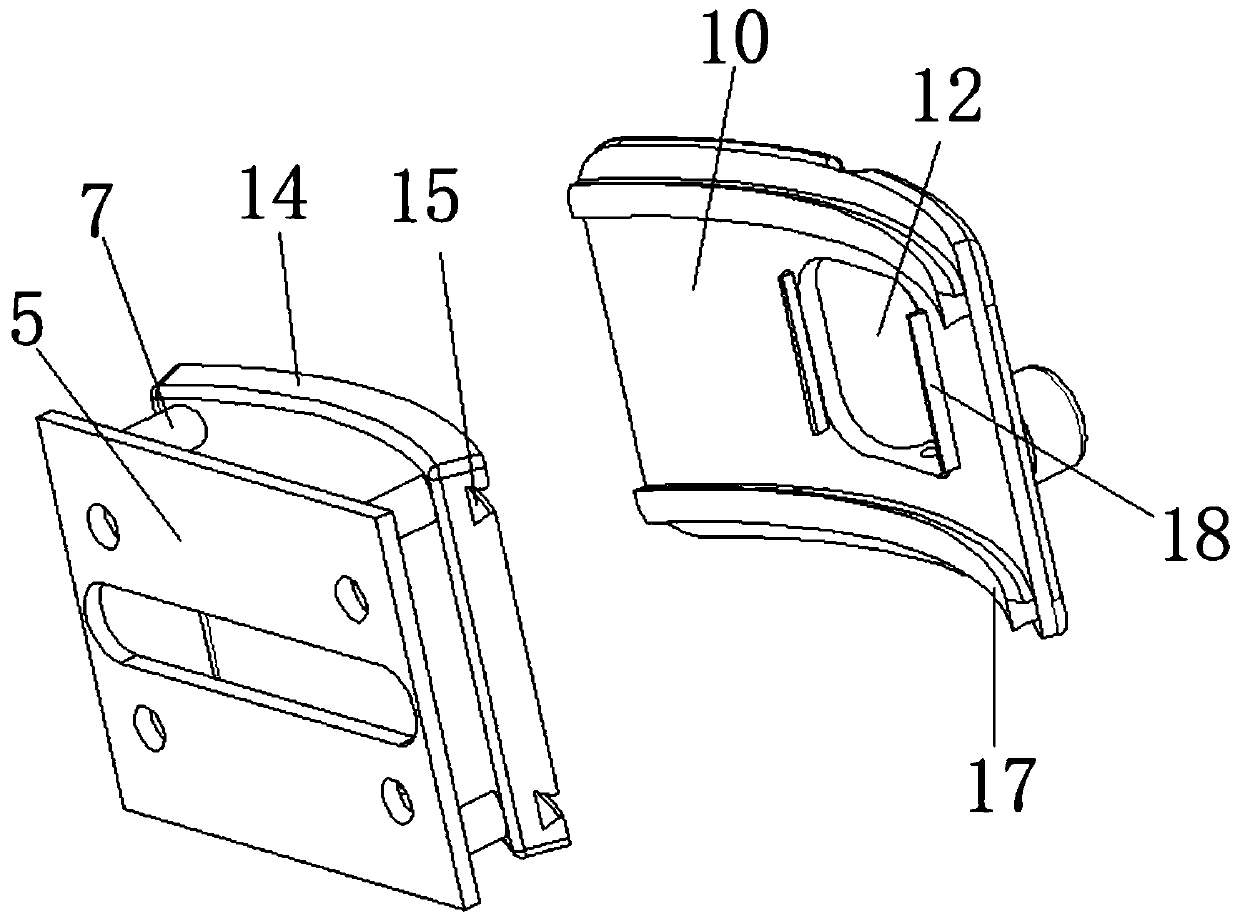 LED curved display screen with multidirectional adjusting mechanism