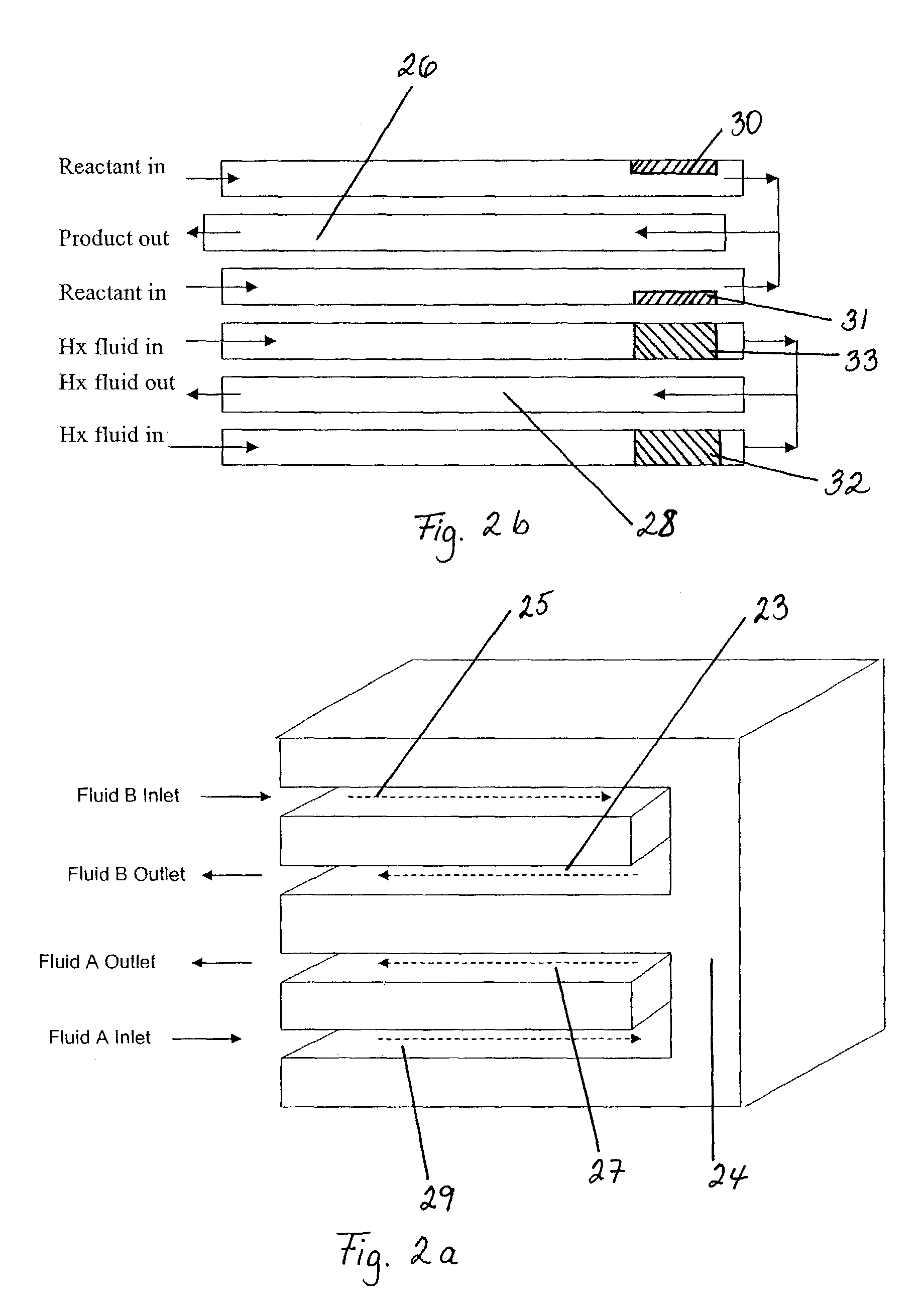 Dehydrogenation reactions in narrow reaction chambers and integrated reactors