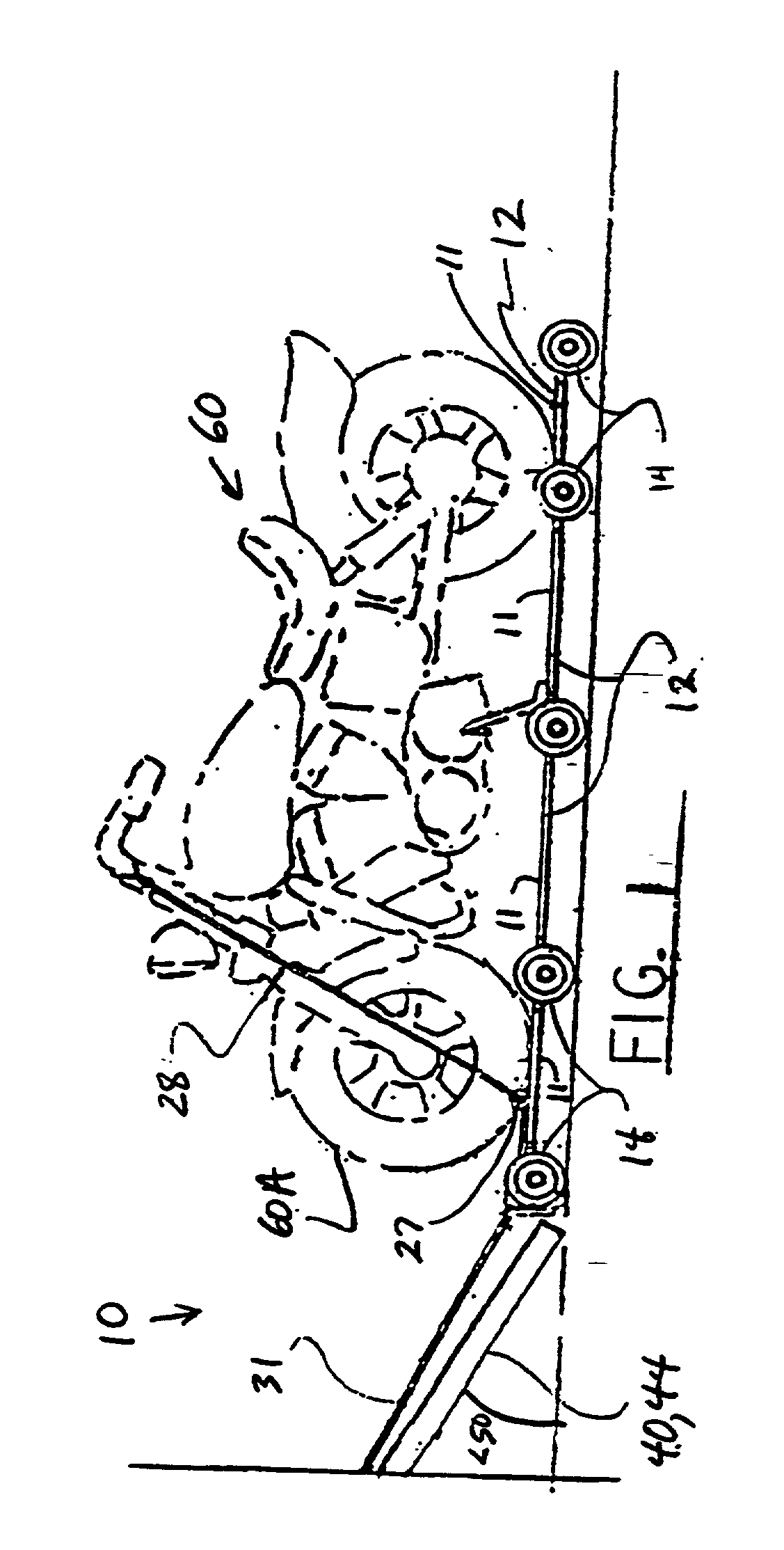 Apparatus for loading and unloading a vehicle bed