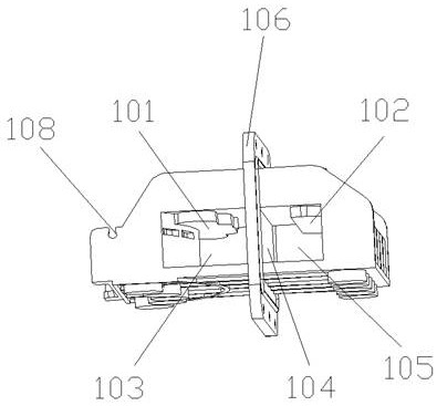 Wiring terminal with heat dissipation cavity