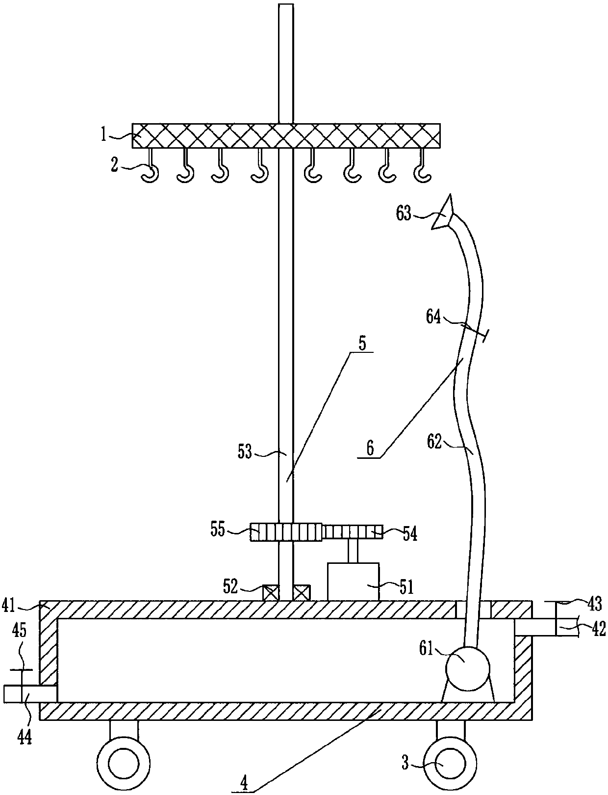 Fishing net cleaning device for aquaculture