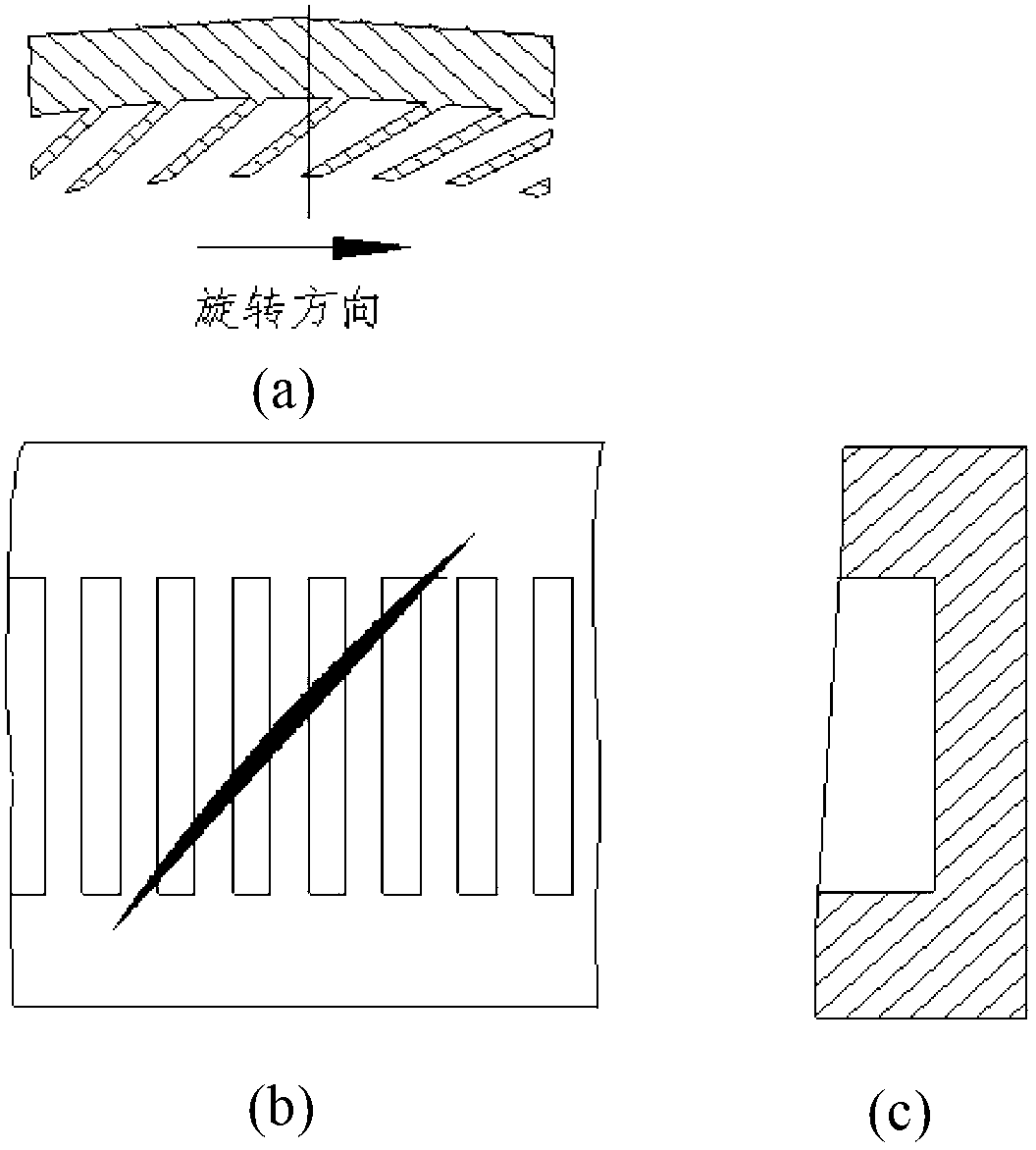 Asymmetric double-circular-arc chute processing casing