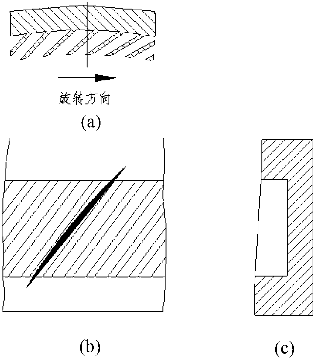 Asymmetric double-circular-arc chute processing casing